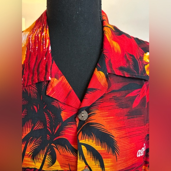 Aloha Hut Hawaii Sunset Hawaiian Shirt - Size XL - Picture 4 of 10
